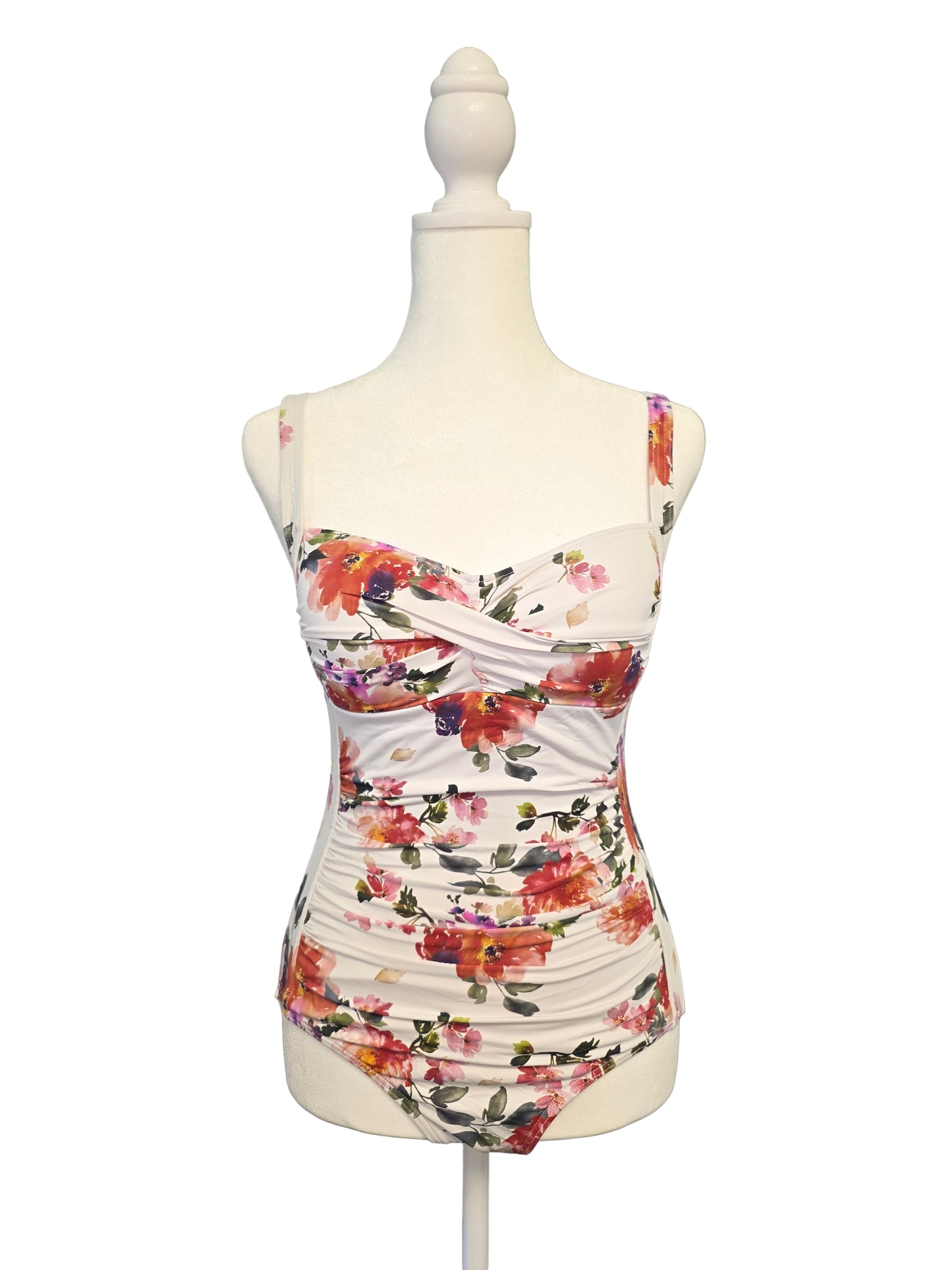 One Piece Floral Swimsuit Size 4 Small