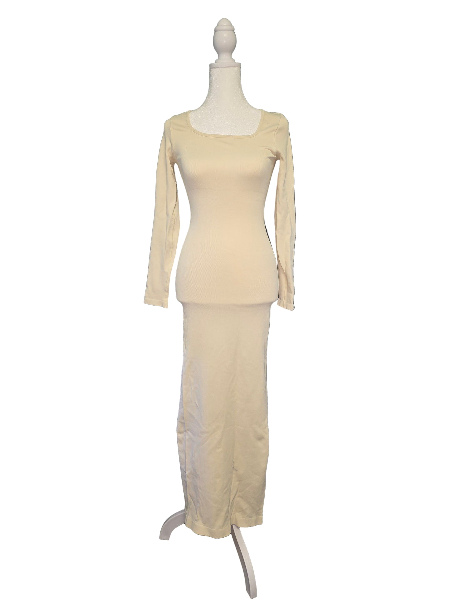 Ribbed Stretch Maxi Dress Small