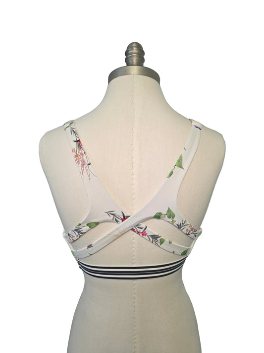 Athletica Floral Spots Bra Small Cross
