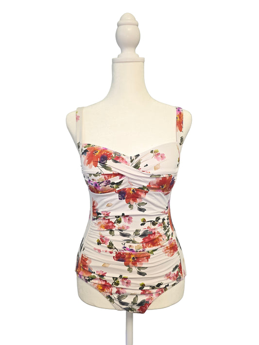 One Piece Floral Swimsuit Size 4 Small