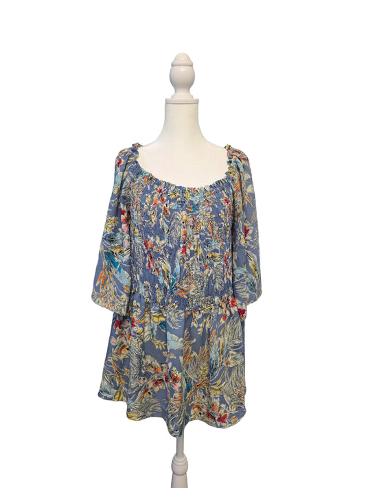 2XL Floral Flowy Top