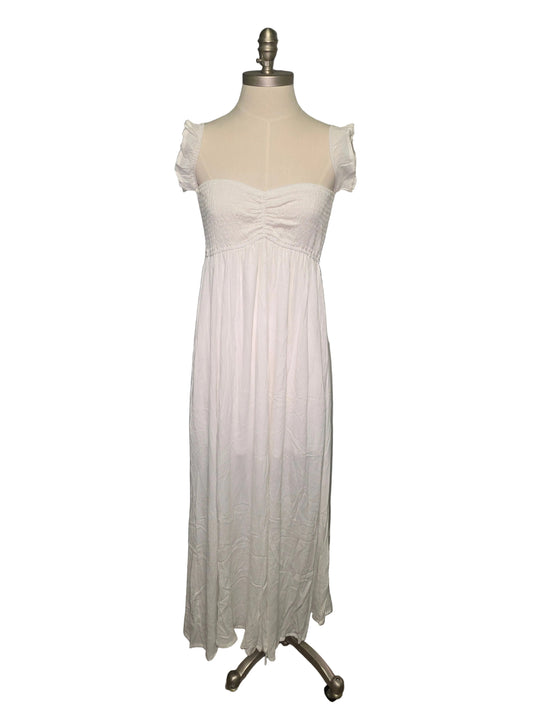 Large White Flowy Maxi Dress