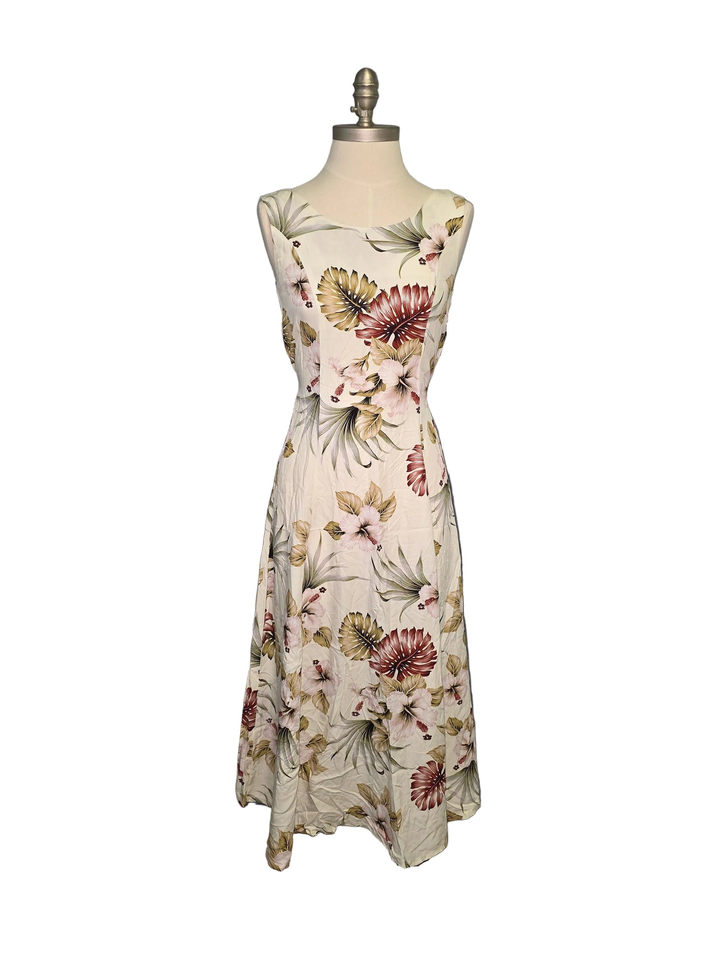 NWT Small/Medium Satin Floral Midi Dress