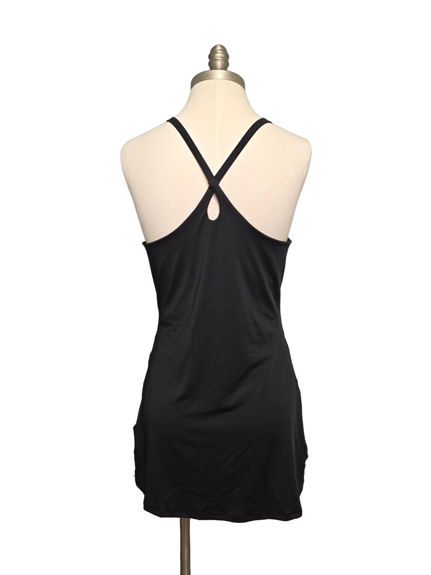 Black Mini Athletic Tennis Dress Large
