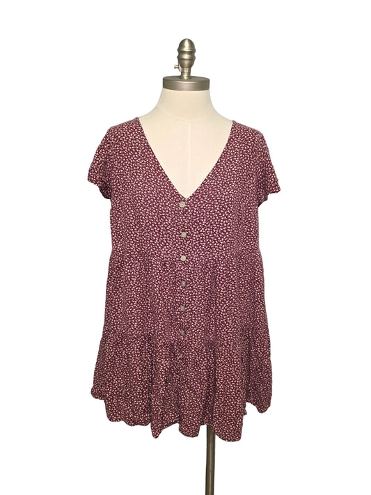 XL Soft Floral Mini Dress