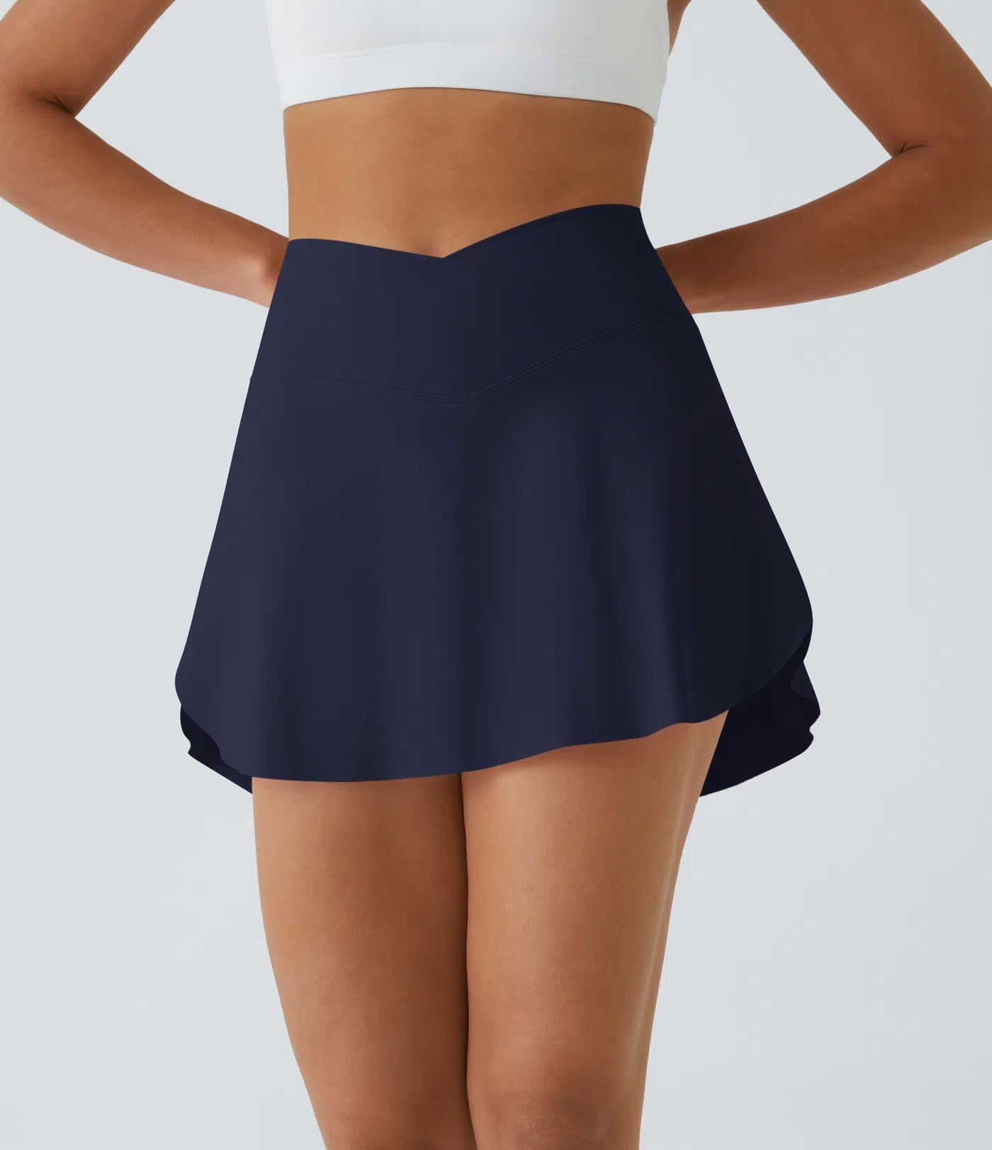 Size Large Athletic Shorts Skirt Hidden Pockets