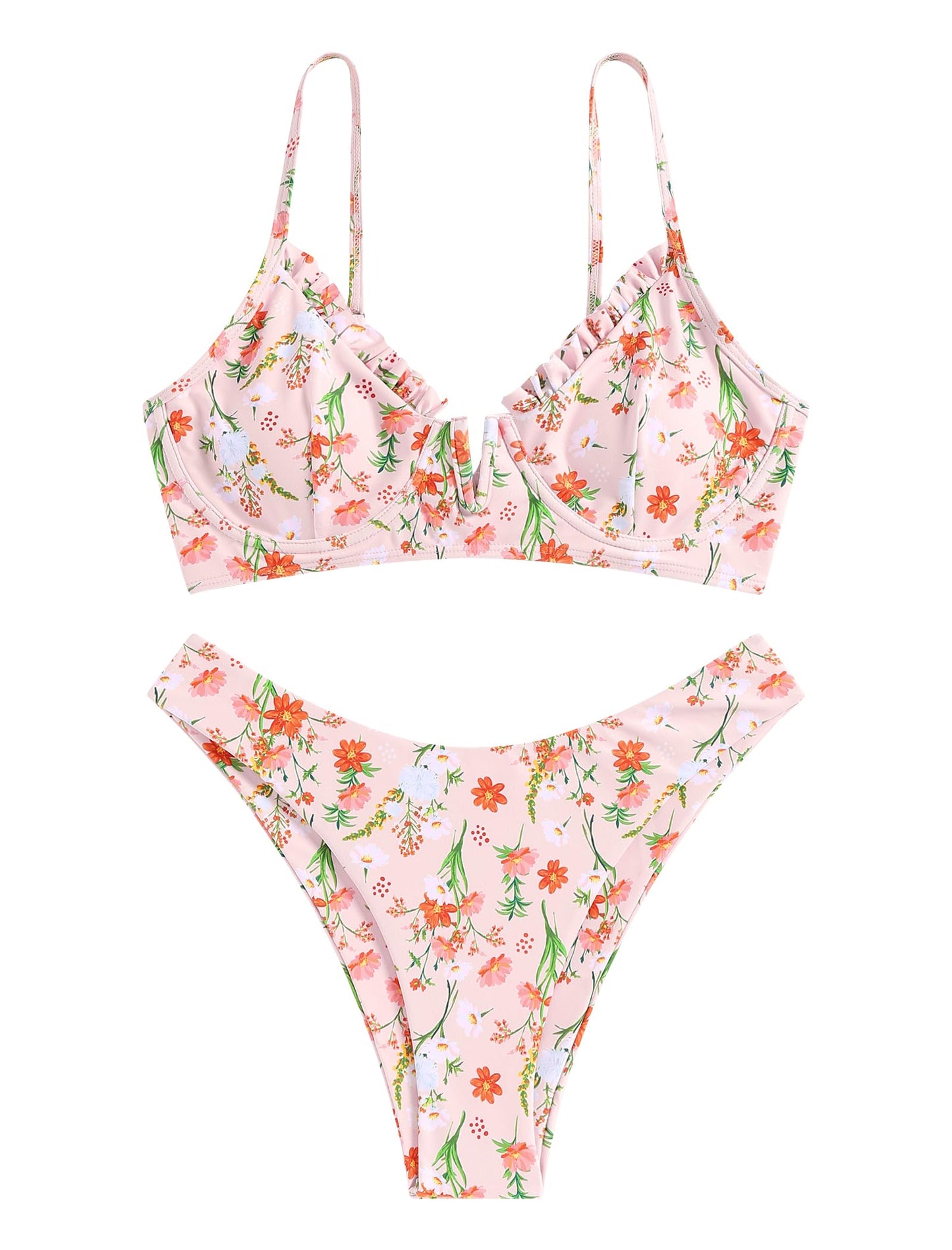 Bottoms Only Floral Swimsuit Bottoms Small