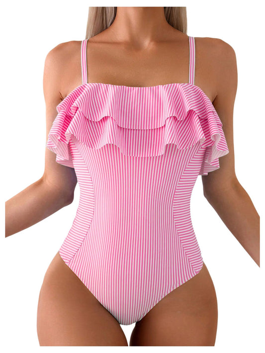 One Piece Pink Swimsuit Large