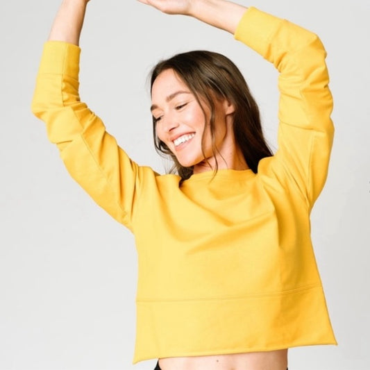 Zyia Active Cropped Pullover Sweater XS