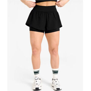 Black Athletic Shorts Small Running Shorts Hidden Pockets